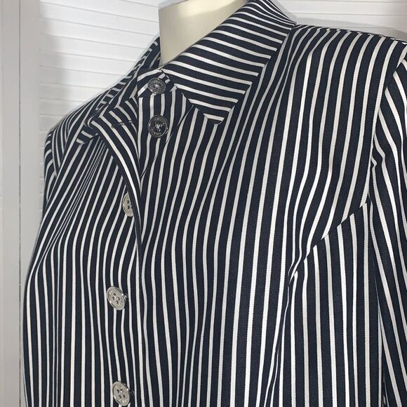 Chaps Striped Button Down Blazer Jacket 3X - Picture 9 of 12